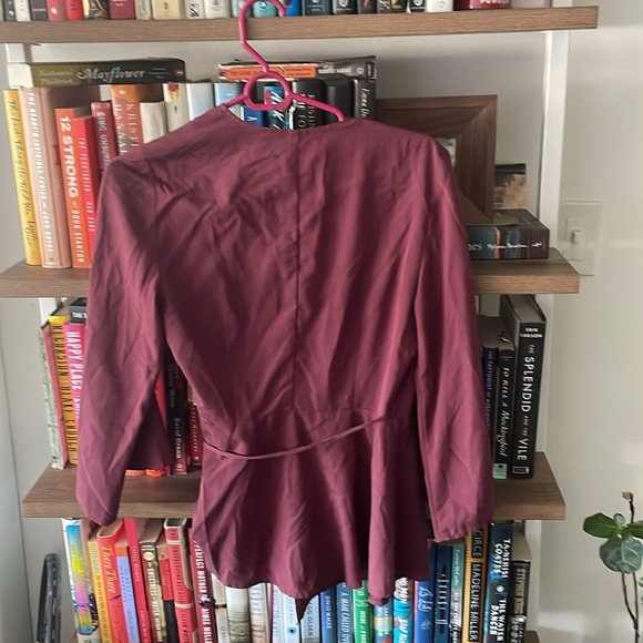 Free People wrap quarter sleeve blouse - Picture 4 of 4